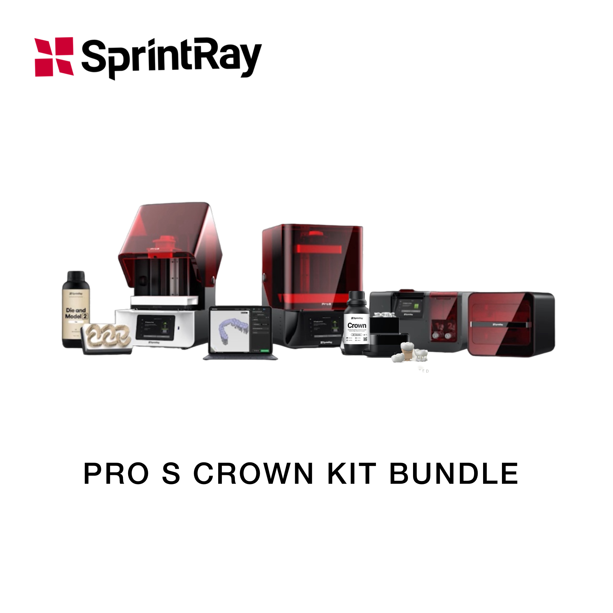 SprintRay Pro95 /55 S 3D Printer CROWN Kit Bundle